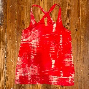 BCBGMaxAzria Red and White Tank Top